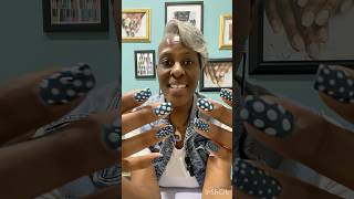 Polka dot nails at home with everyday household items