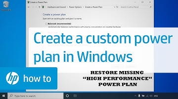How To Create A Custom Power Plan On Windows 10