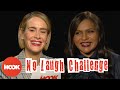 Mindy Kaling and Sarah Paulson Play The No Laugh Challenge | The Hook