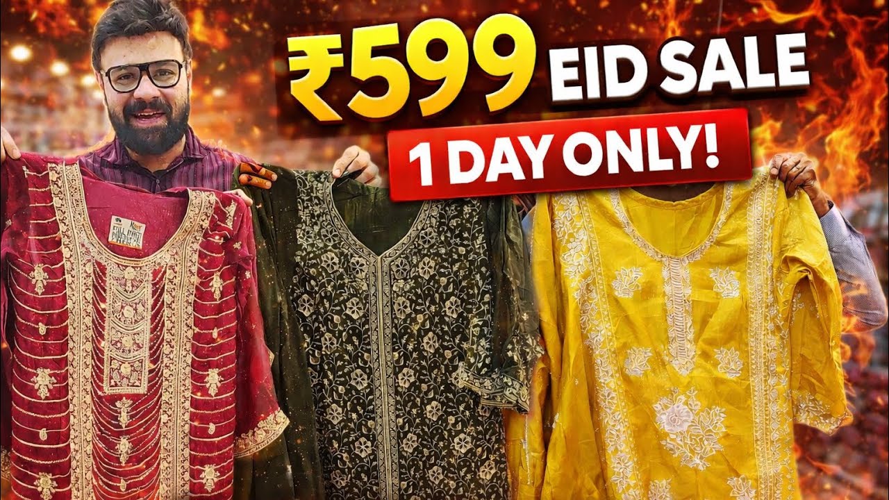 🔥 ₹599 Eid Readymade Suits 😱 Ramzan Mega Sale | Hyderabad Wholesale Market | Mohammadia LLP