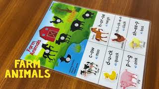 Farm Animals Matching game, read and sounds. By Zoe Design and Paperie screenshot 2