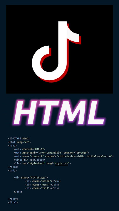 TikTok Logo with HTML and CSS | #shorts  #myfrontend