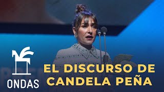 El emocionante discurso de Candela Peña: 'No importa tener la nariz grande o ser la segunda opción'