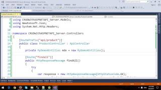 Android CRUD with ASP.NET Web API, Entity Framework and SQL Server - Part 1