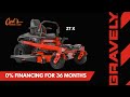 0 financing on the gravely zt x mower