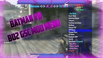 Batman V8 BO2 GSC Mod Menu + Download