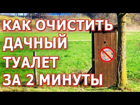 Как легко очистить дачный туалет и избавиться от запаха.