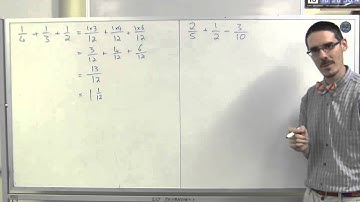 Fractions: Addition and subtraction 3/4 - three terms