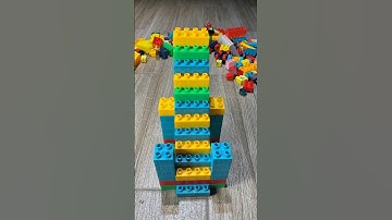 Satisfying DIY Stair Step Build with Building Blocks | Creative ASMR #lego #asmr #buildingblocks