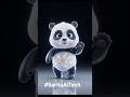 Glass panda 🐼💎#GlassArt #CrystalPanda#shorts #viralshorts