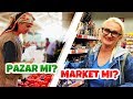 Reyhan abla ve rus gelini pazar mı market mi alışveriş challenge yapıyorlar!