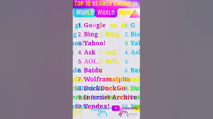 too 10 search engine in World 🤔 # shorts  #top10