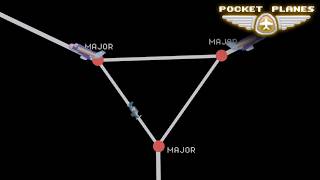 Pocket Planes Advanced Strats || Airport Groups: Lines & Triangles