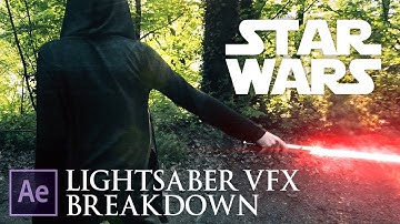 STAR WARS Lightsaber VFX Breakdown [After Effects]