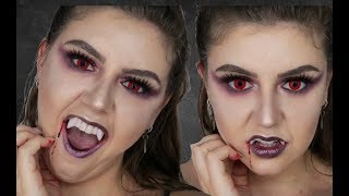 SEXY VAMPIRE MAKEUP||Halloween 2019-Katie Sayer
