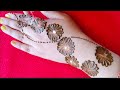 eid special latest back hand mehndi design/earbuds mehndi design/flower mehndi design