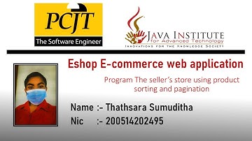Web project Task 16 | 1st year | Semester 01 | Java Institute | eShop application