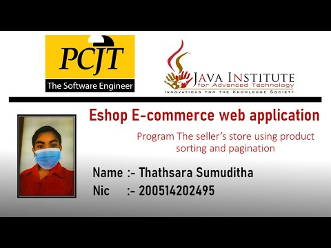 Web project Task 16 | 1st year | Semester 01 | Java Institute | eShop application