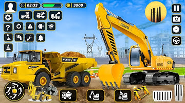 Real Construction Simulator 3D Game - Road Builder Highway Excavator Truck Driving-Android Gameplay