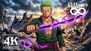 KING OF HELL: 4K Zoro Live Wallpaper | One Piece Purple Haki Ambience #zoro #emma #onepiece