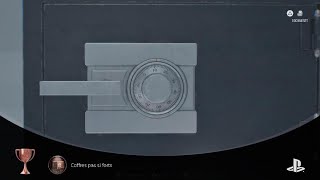 RESIDENT EVIL  (BRONZE)Ouvrir tous les coffres-forts de l'histoire principale. #PlayStationTrophy