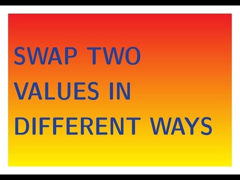 c program to swap two values ( with and without third variable)
