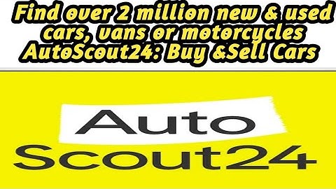 My review of the application Auto Scout24 Buy sell cars