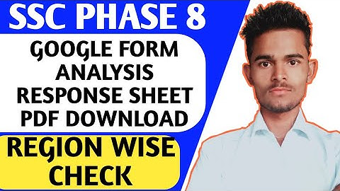 SSC PHASE 8 | SSC Phase 8 Response PDF Download | Region Wise | Scholar Mind|Shekhar Sagar