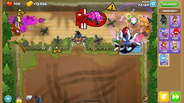 Bloons Tower Defense 6 | Firing Range | Hard - Magic Monkeys Only, Double HP MOABS | No Lives Lost