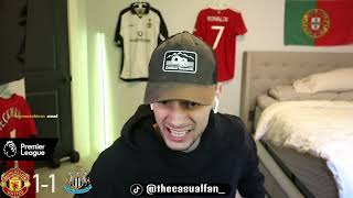 MANCHESTER UNITED 3-2 NEWCASTLE PREMIER LEAGUE FAN REACTION | GOAL REACTION HIGHLIGHTS |