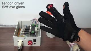 Soft exo glove with optical pressure sensor screenshot 1