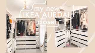 CLOSET MAKEOVER WITH NEW IKEA AURDAL WARDROBE SYSTEM | AURDAL VS. PAX