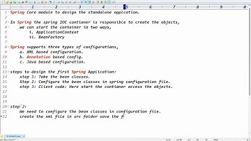 Spring Core || First Application Execution || Mr. Ratan Sir