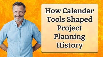 How Calendar Tools Shaped Project Planning History