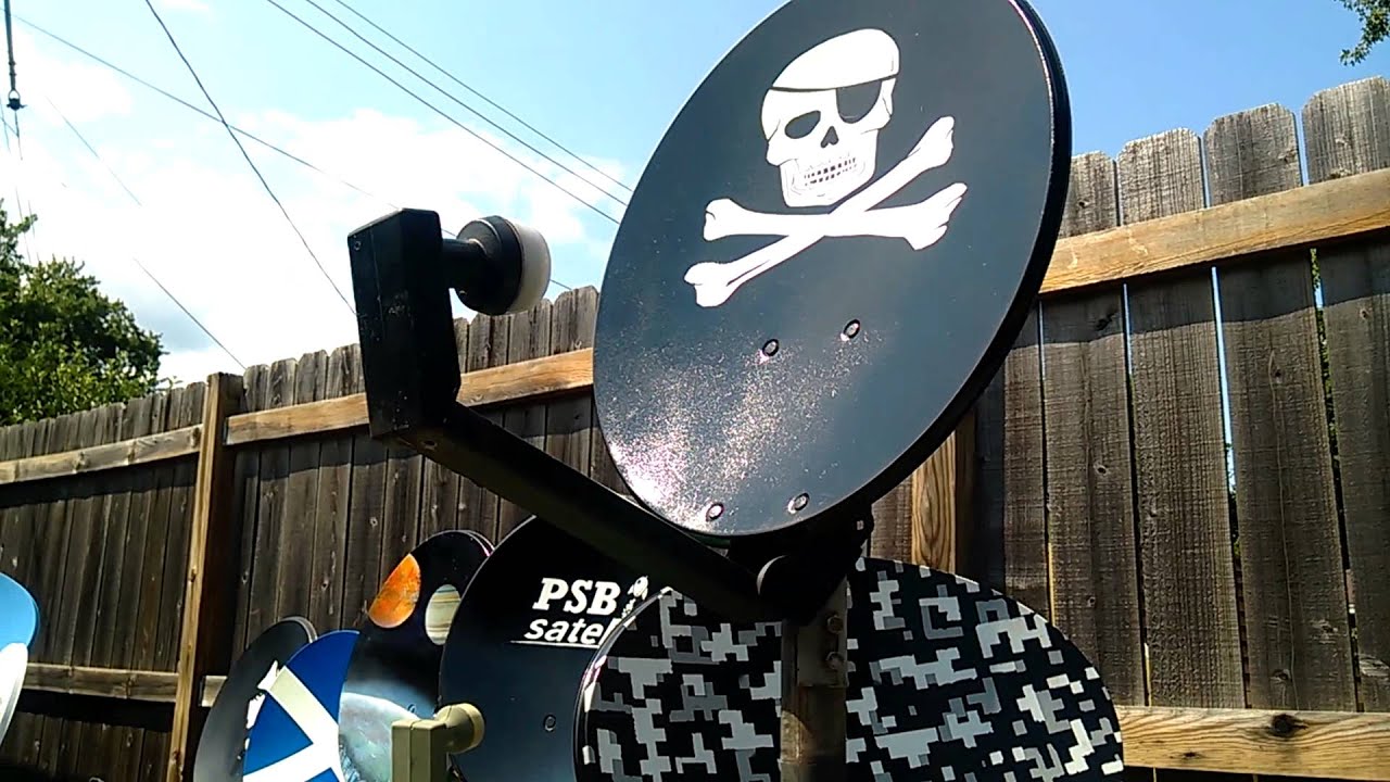 Pirate Satellite Dish Glows in the Dark YouTube