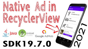 AdMob Native Template Ad in RecyclerView (Android Studio - Google Ad SDK 19.7.0)