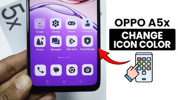 How to Change Icon Color on Oppo A5x - Icon Settings