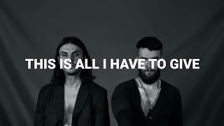 Hurts- All I Have to Give (lyrics)