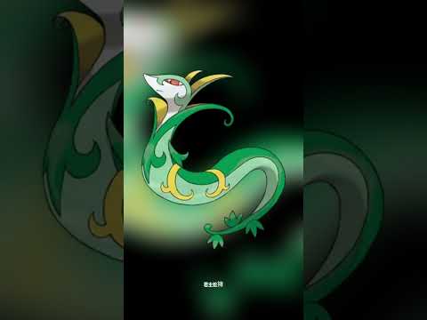 寶可夢圖鑑 #pokemon No.0497 君主蛇ジャローダ Serperior #0497 #寶可夢卡牌 #pokemongo #寶可夢 #shorts #神奇寶貝 #第四世代