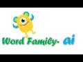 word family ai | ai words | Word Families for First Grade