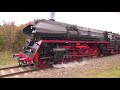 Parallelfahrt mit Schnellzug-Dampflok 01 519 - Dampftage Rottweil 2016