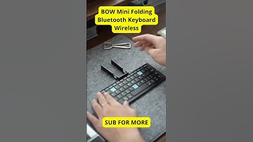 Type Anywhere 🔥 BOW Mini Folding Bluetooth Keyboard 2025 demo #techgadgets