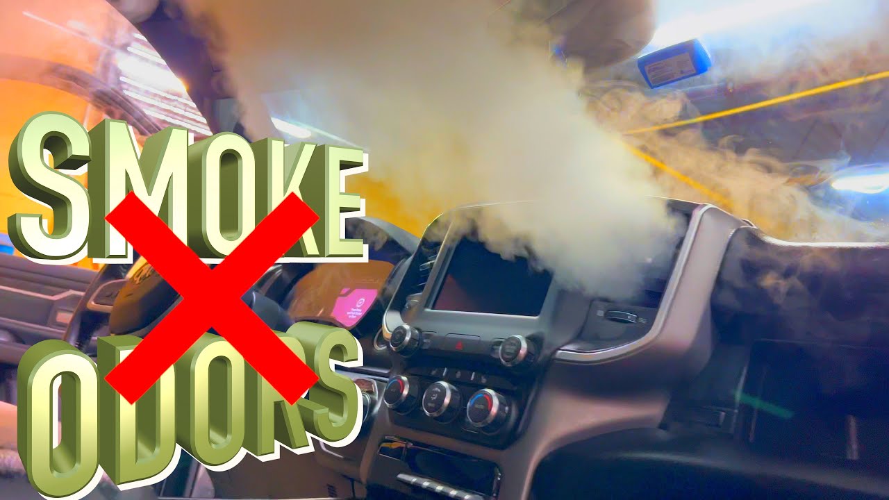 Chief Steamer 155 Ram Truck Smoke Odor Removal, Must See Car Detailing