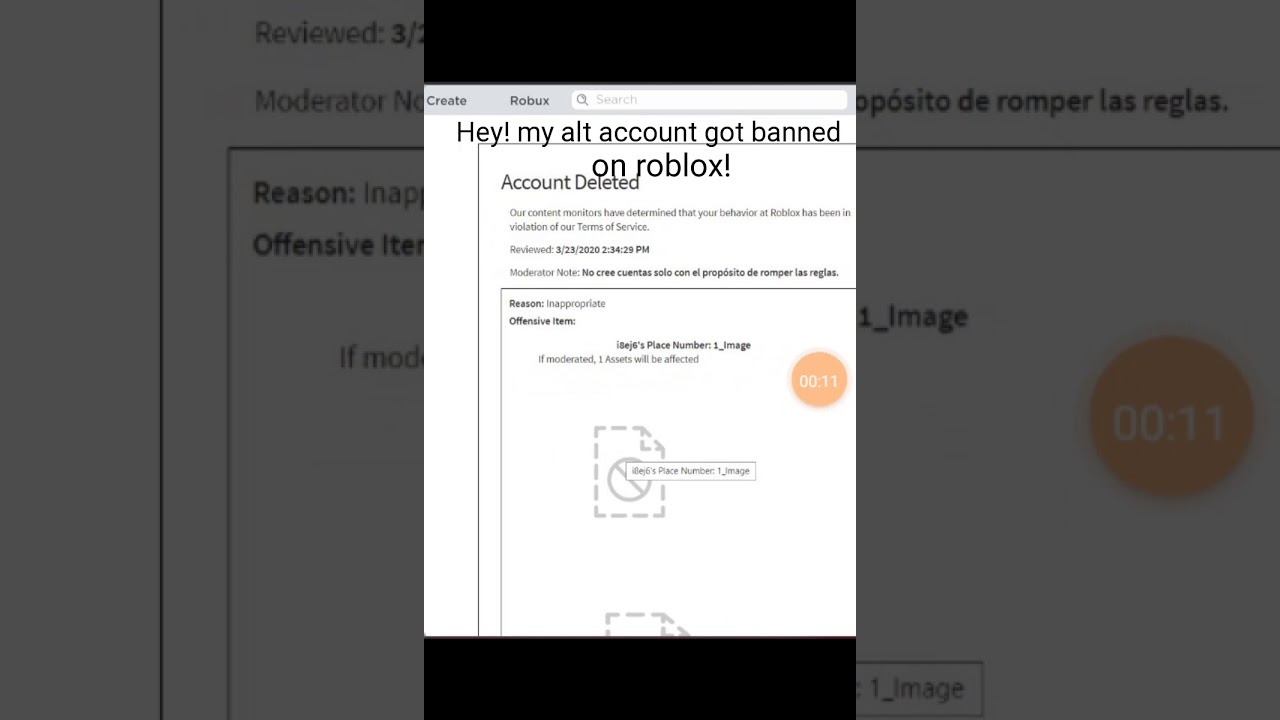 My Alt Account Got Banned On Roblox Sad Youtube - how to tell if your roblox account is tainted