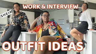 Shein Try-on Haul [with 3 creative outfit ideas for work & interviews + Plus Size Friendly]
