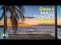 4K UHD Peaceful Window View to Maui Island, Hawaii - Ocean Sunset Colors + Relaxing Waves Sound - #2