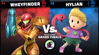 Tech Chek 2 GRAND FINALS - Wheyfinder (Samus, Dark Samus, Bowser) VS Hylian (Lucas)