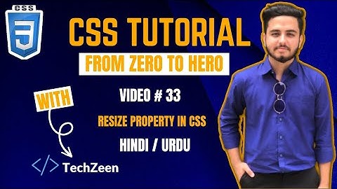 CSS Tutorial: Mastering CSS Resize Property | Resize Property In CSS In Hindi / Urdu