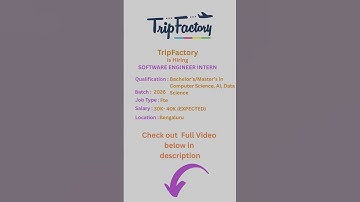 TripFactory Internship + Iris Software Jobs | Freshers Hiring 2025 🔥 SkillLayer skill layer