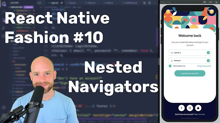 #10 Nested Navigator — React Native Fashion